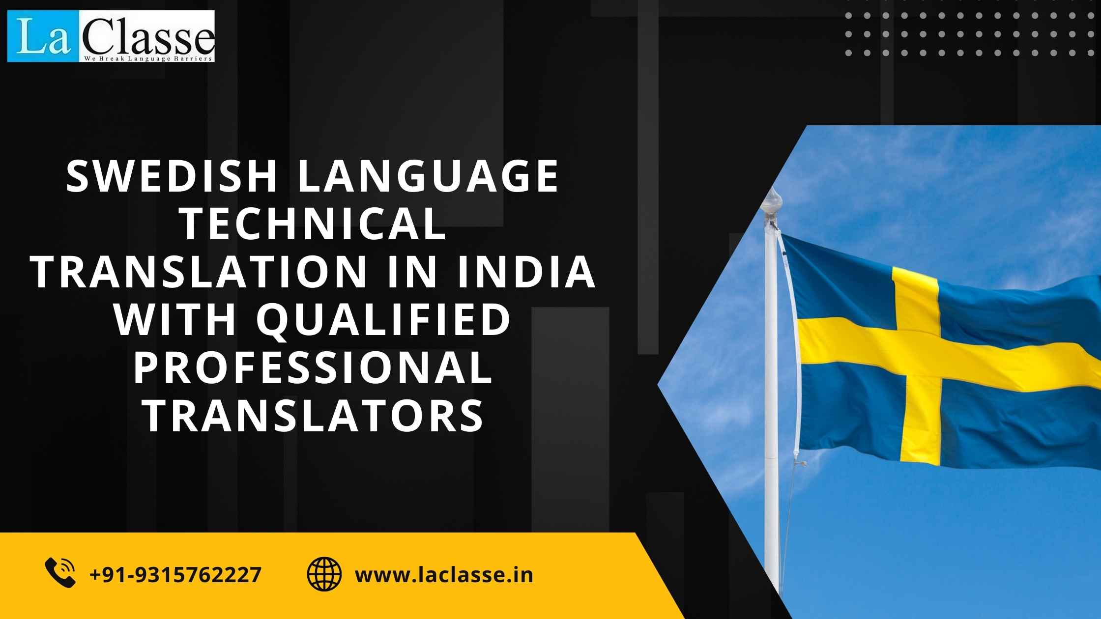 Swedish Language Technical Translation in India with Qualified Professional Translators